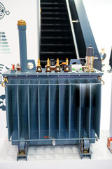 Oil Cooled Power Transformer. Transformer filled with oil