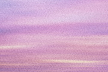 Fototapeta premium Watercolor painting sunset on textured paper.