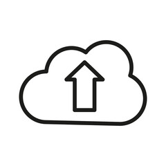 Cloud Outline Vector Icon. Illustration Of A Stroke Vector On A White Background. For App And Website