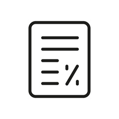 Document Outline Vector  Icon. Illustration Of A Stroke Vector On A White Background. From App And Website.