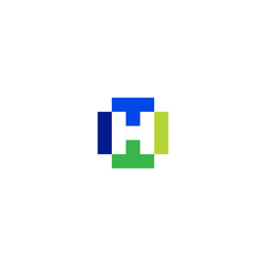 Illustration vector graphic template of letter H logo