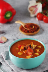 Traditional Hungarian meat stew - Goulash