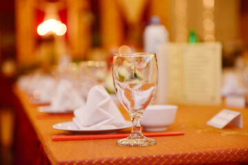 Glass, Table, Decoration, Spoon,  Lamplight, Chair,  Plate, Bowl, Fork,  Flowers, Lamp,