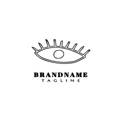 Obraz premium cute eye logo icon design vector vector illustration