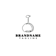 chandelier logo cartoon template icon design black isolated vector simple