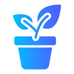 Potted Plant gradient icon