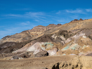 Artists palette mountains in Death Valley.