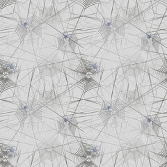 Seamless pattern with spiderweb.