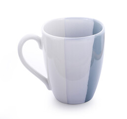 ceramic cup on white background