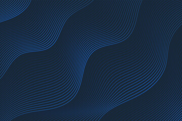 Abstract wavy light line on dark navy blue background. Luxury layered curve pattern design. You can use for cover brochure template, poster, banner web, print ad. vector illustration