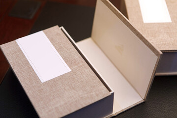 Tea gift carton packaging blank design kraft paper bag