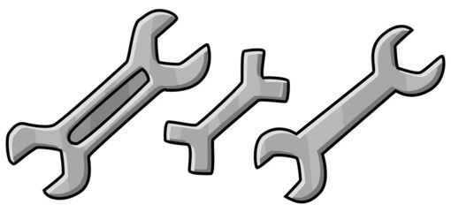 Wrenches Cartoon