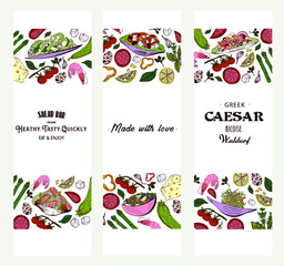 Caesar or some other salad banner in color