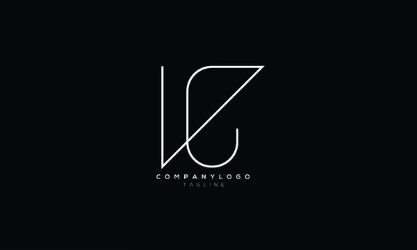 VPC, VC,  Abstract initial monogram letter alphabet logo design