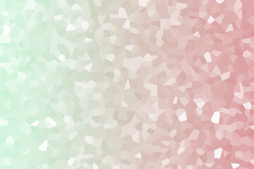 Mosaic crystal geometric shape texture background gradient pastel color.