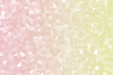 Mosaic crystal geometric shape texture background gradient pastel color.