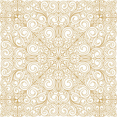 Ornate decorative monochrome background texture