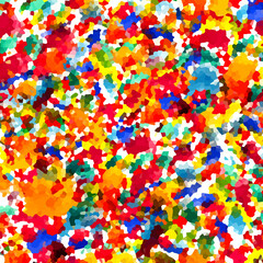Fototapeta na wymiar Multicolored background of rainbow spots. Vector illustration