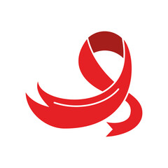 decorative red ribbon