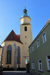 Fototapeta premium Stadtkirche St. Nicolai Pulsnitz