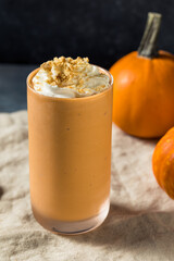 Homemade Frozen Pumpkin Pie Milkshake