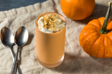 Homemade Frozen Pumpkin Pie Milkshake