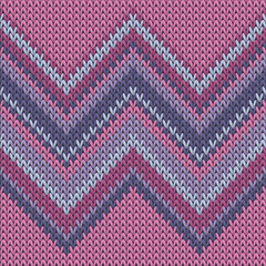 Handmade zig zal lines knitting texture geometric