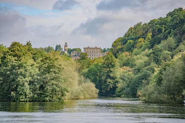 Fototapeta na wymiar Cliveden viewed from the River Thames.