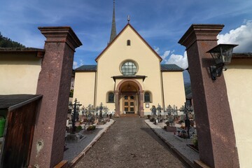 Church of Santa Cristina Valgardena. South Tyrol, Italy