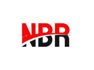 NBR Letter Initial Logo Design Vector Illustration