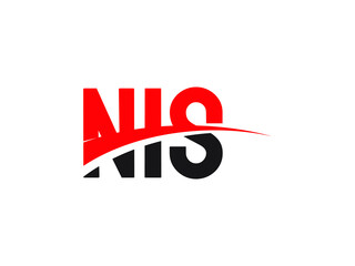 NIS Letter Initial Logo Design Vector Illustration