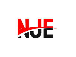 NJE Letter Initial Logo Design Vector Illustration