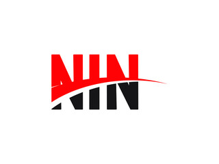 NIN Letter Initial Logo Design Vector Illustration