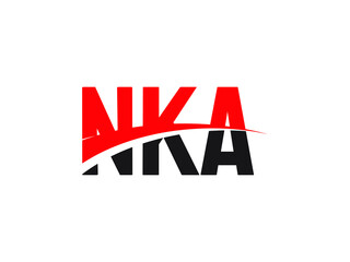 Fototapeta premium NKA Letter Initial Logo Design Vector Illustration