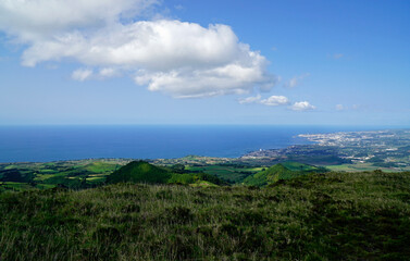 amazing mountain landscape on azores islands