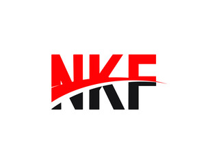 NKF Letter Initial Logo Design Vector Illustration