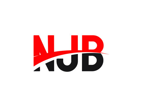 NJB Letter Initial Logo Design Vector Illustration