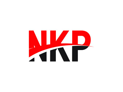 NKP Letter Initial Logo Design Vector Illustration