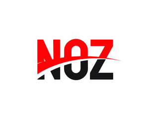 NOZ Letter Initial Logo Design Vector Illustration