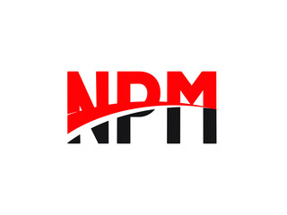 NPM Letter Initial Logo Design Vector Illustration