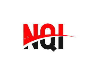 NQI Letter Initial Logo Design Vector Illustration