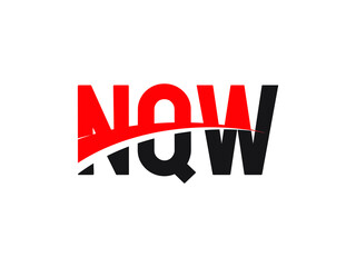 NQW Letter Initial Logo Design Vector Illustration
