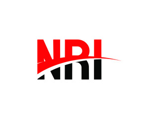 NRI Letter Initial Logo Design Vector Illustration