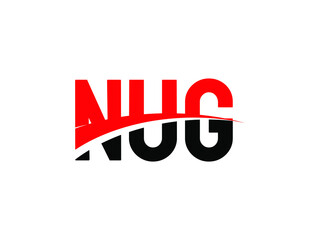 NUG Letter Initial Logo Design Vector Illustration