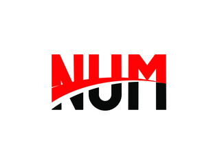 NUM Letter Initial Logo Design Vector Illustration