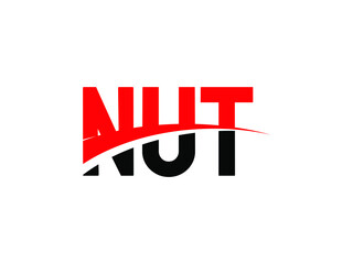 NUT Letter Initial Logo Design Vector Illustration