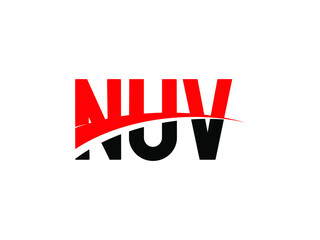NUV Letter Initial Logo Design Vector Illustration