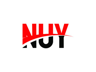 Fototapeta premium NUY Letter Initial Logo Design Vector Illustration