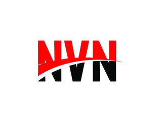 NVN Letter Initial Logo Design Vector Illustration