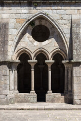 Fototapeta na wymiar Gothic cloisters of the Porto Cathedral, Oporto